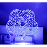 MultiColor acrylic and plastic Laser Designer Star Night Lamp, AC adapter powered, ideal for home decor and gifting